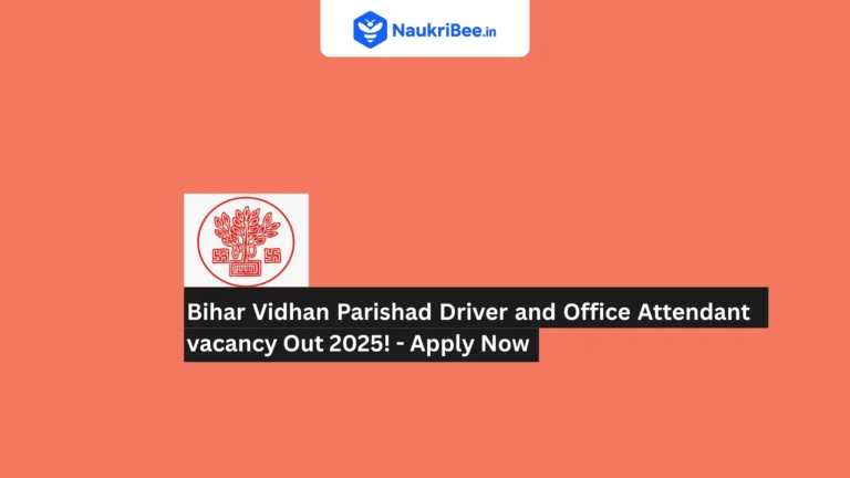 Bihar Vidhan Parishad Recruitment 2025 Apply Online