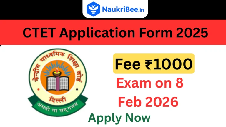 CTET Application Form 2025