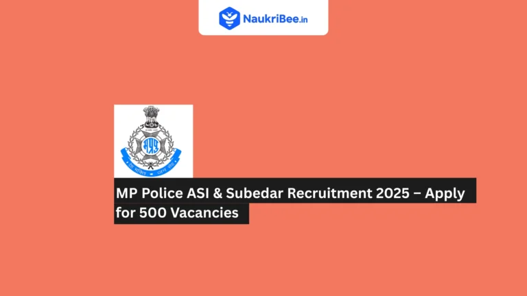 MP Police ASI & Subedar 2025