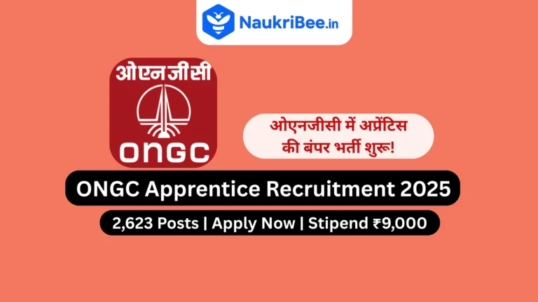 ONGC Apprentice Recruitment 2025