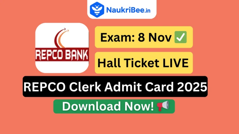 REPCO Bank Admit Card 2025