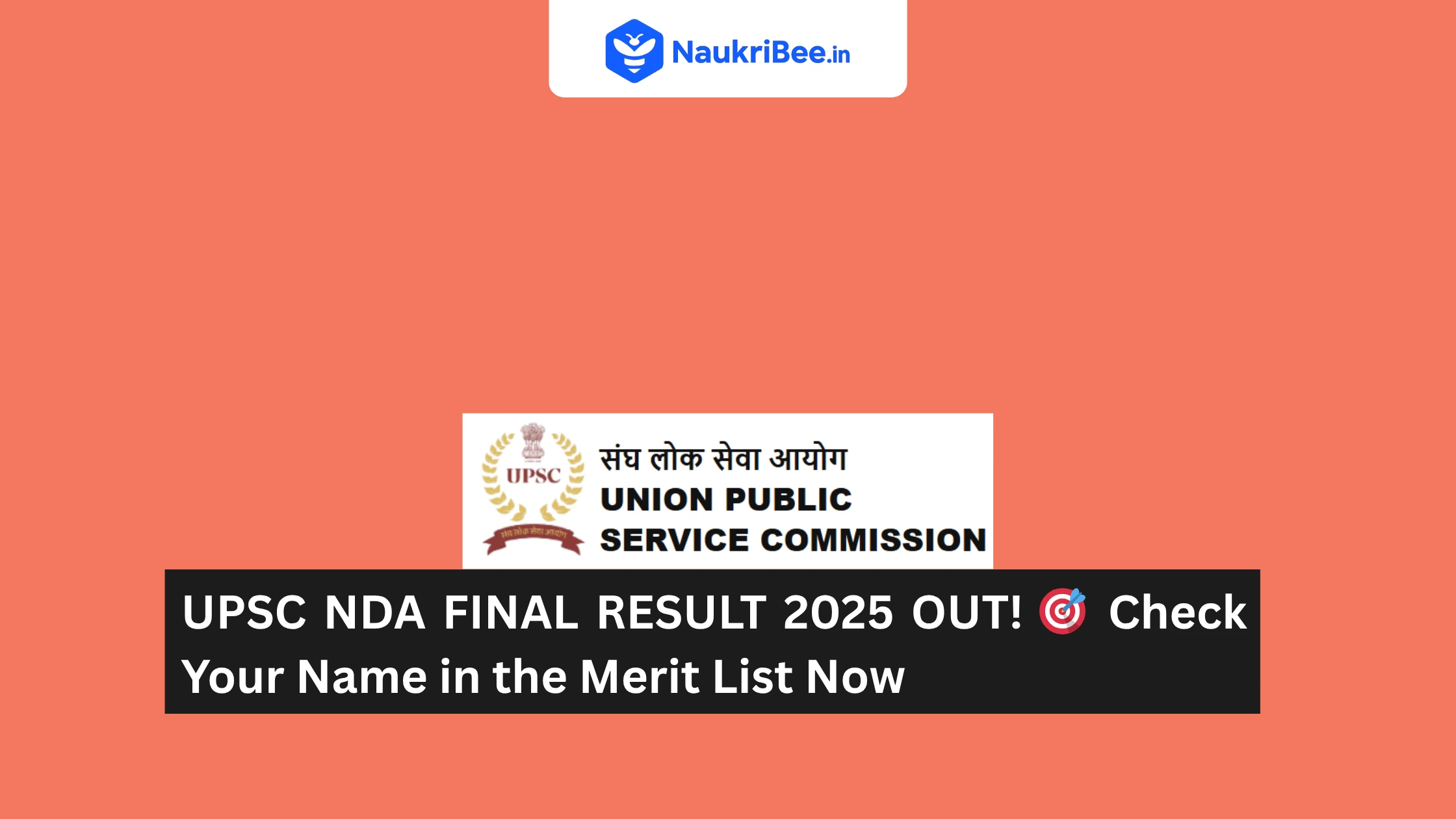 UPSC NDA Final Result 2025