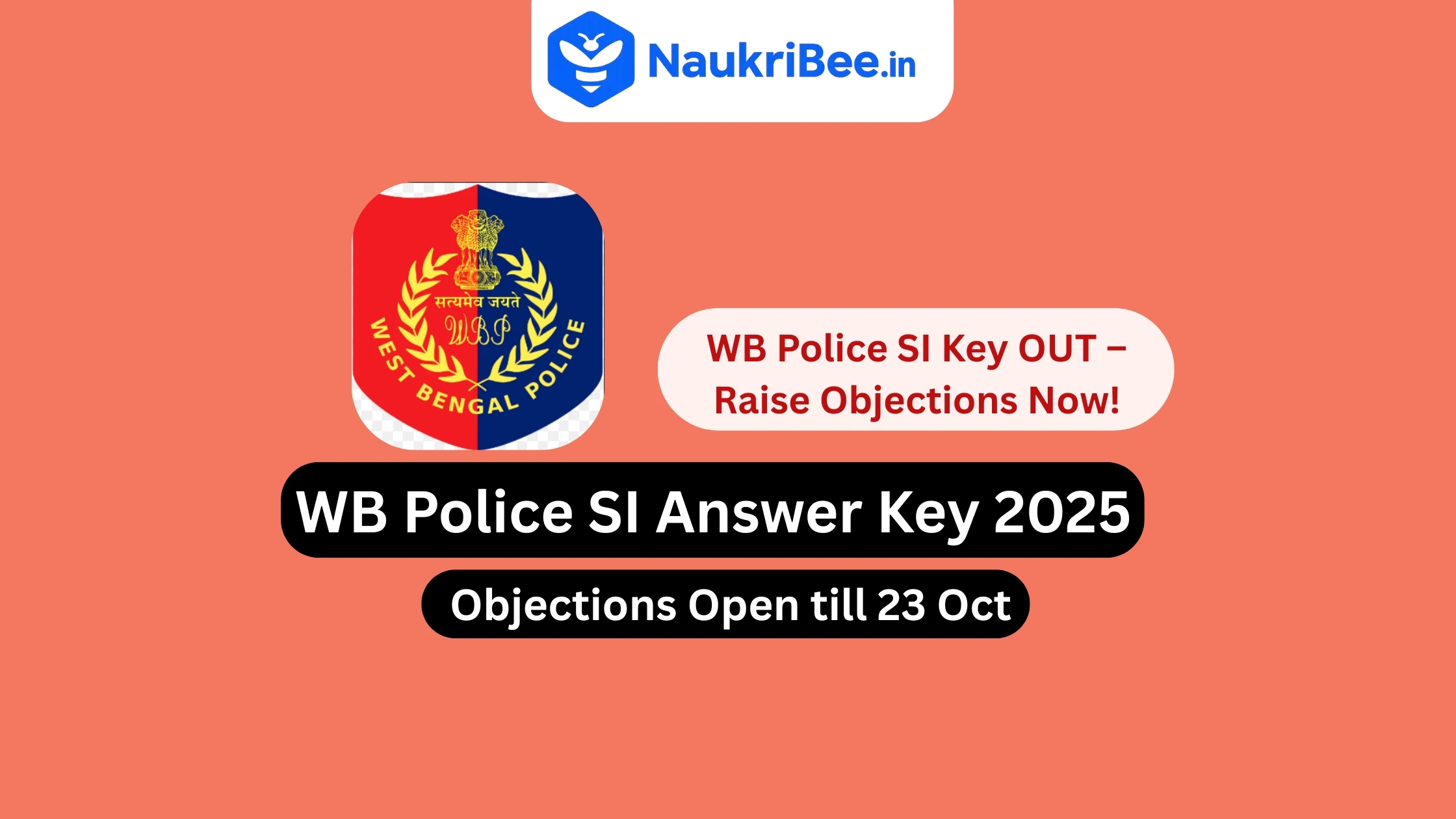 WB Police SI Answer Key 2025