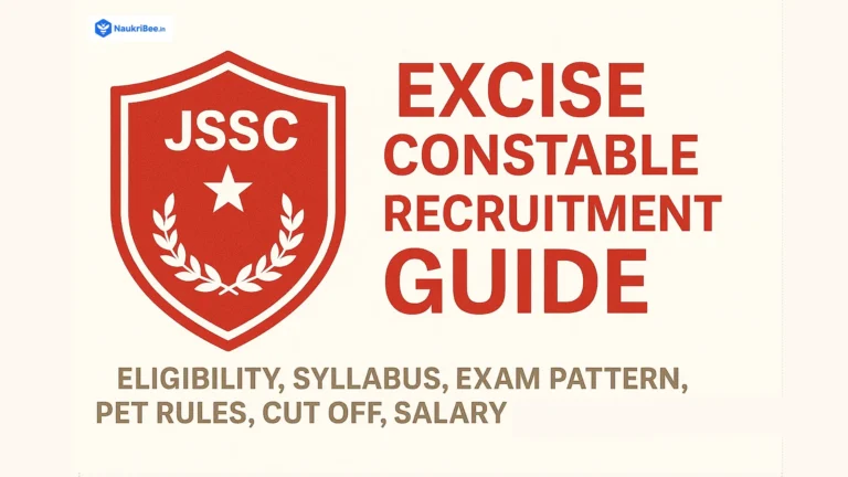 JSSC Excise Constable Recruitment
