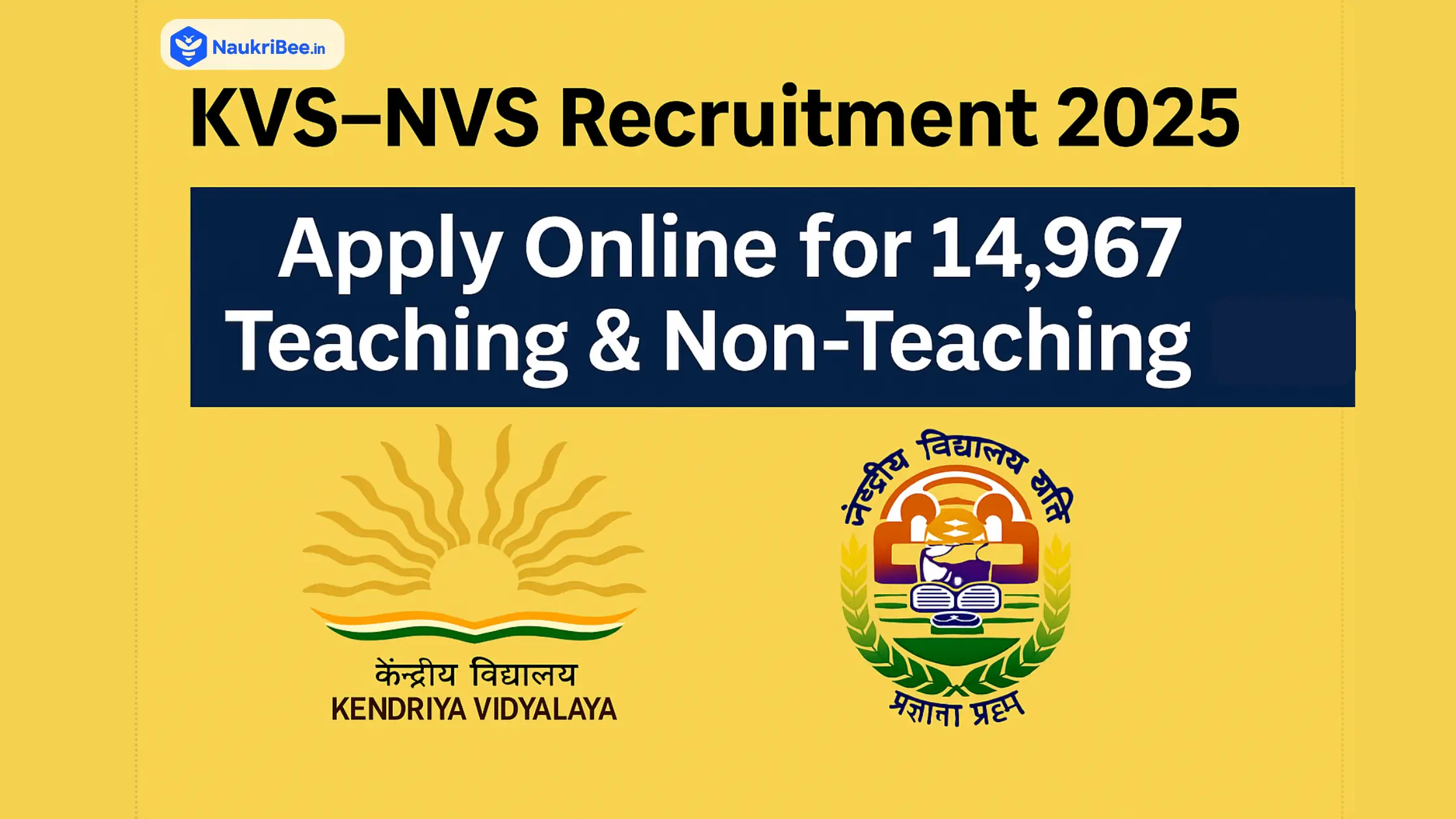 KVS–NVS Recruitment 2025