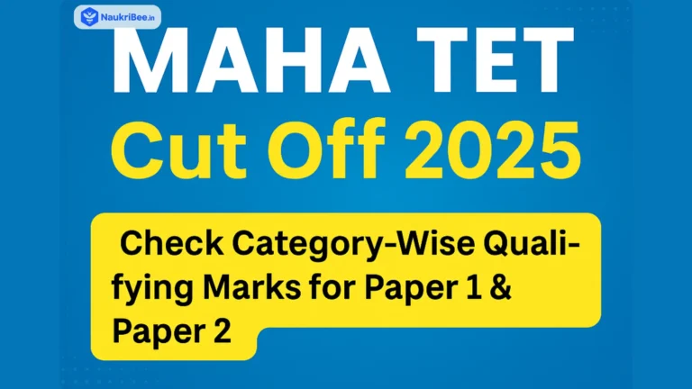 MAHA TET Cut Off 2025