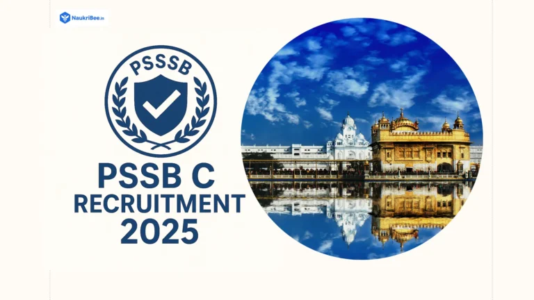 PSSSB Group C Recruitment 2025