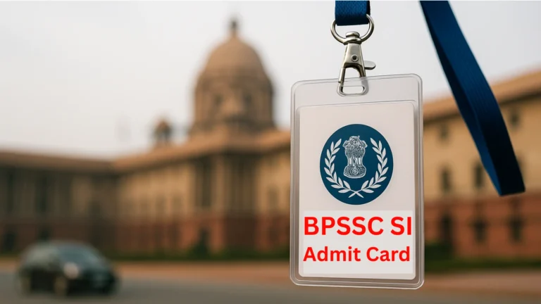 BPSSC SI Admit Card 2025