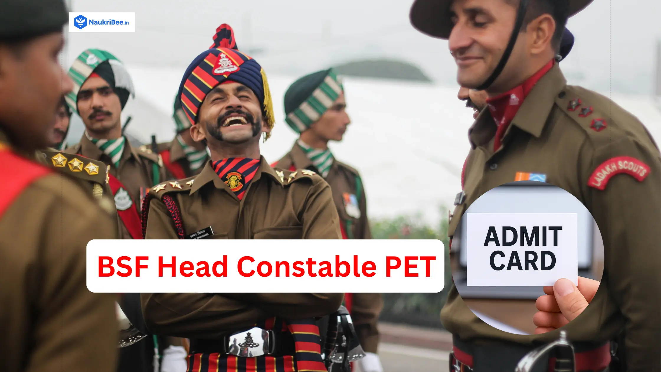 BSF Head Constable PET Admit Card 2025