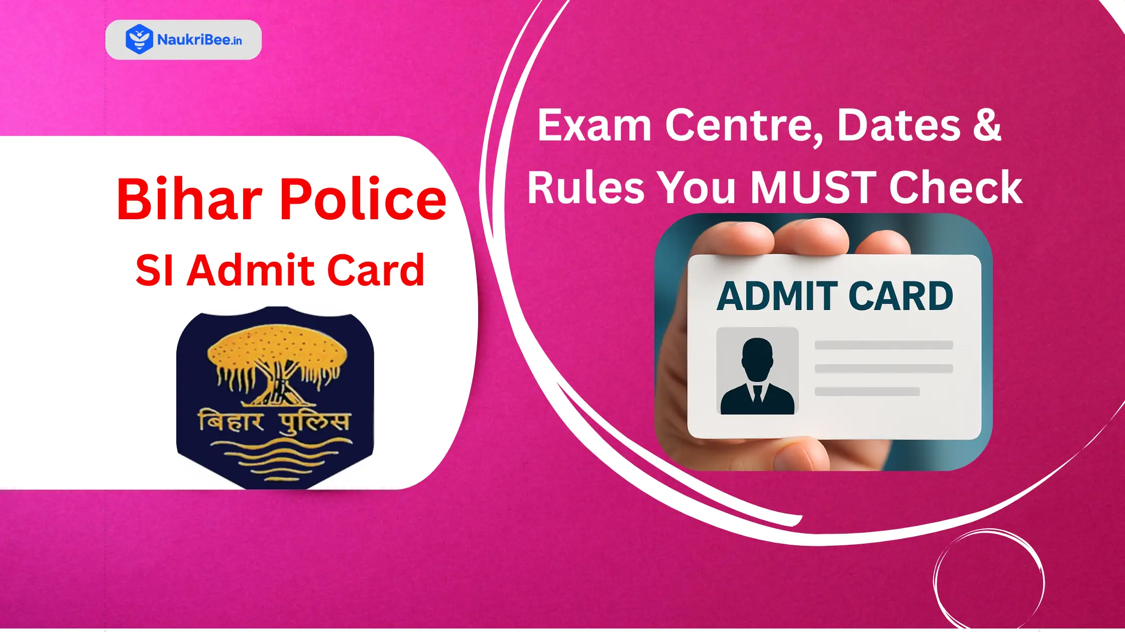 Bihar Police SI Admit Card