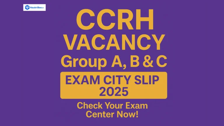 CCRH Vacancy 2025