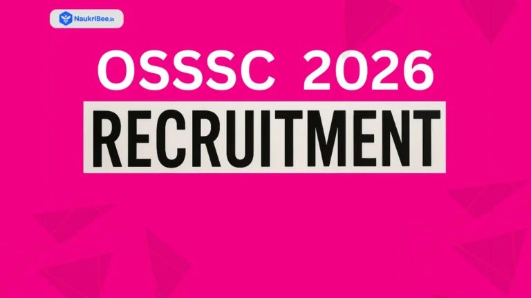 OSSSC Recruitment 2026