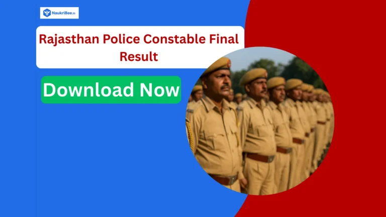 Rajasthan Police Constable Final Result 2025