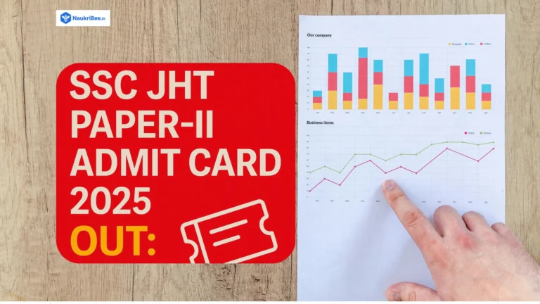 SSC JHT Paper-II Admit Card 2025