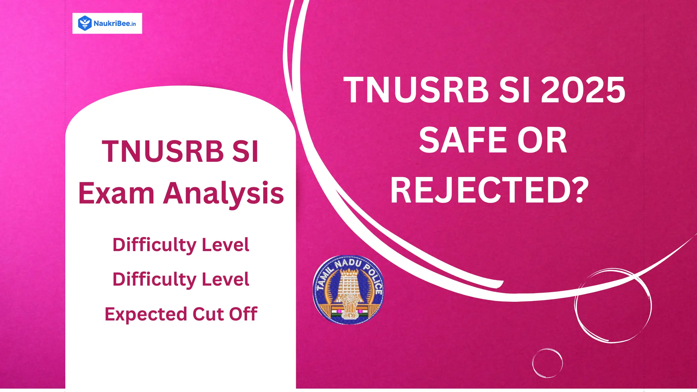 TNUSRB SI Exam Analysis