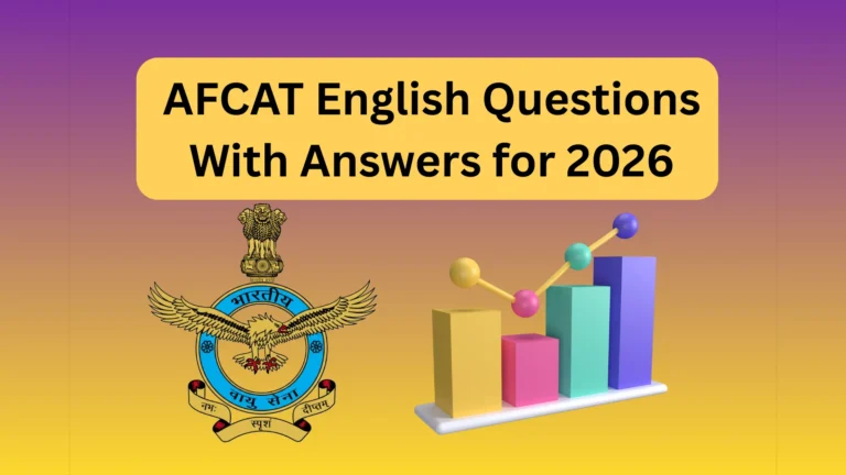 AFCAT English Questions With Answers for 2026