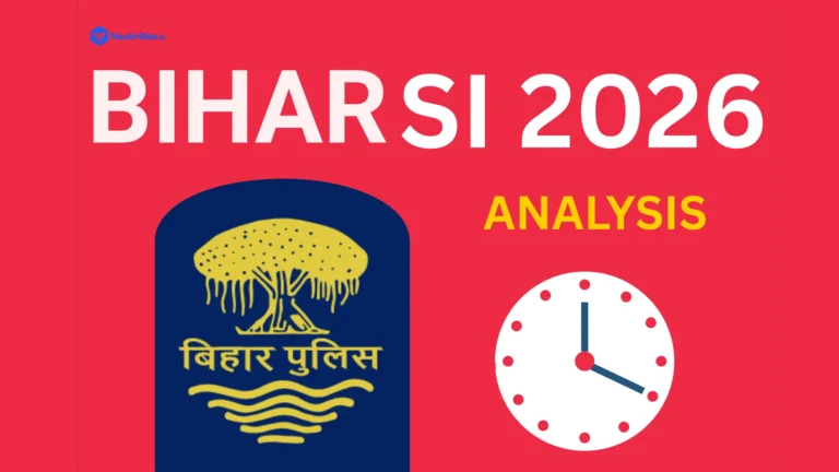 Bihar Police SI Exam Analysis 2026