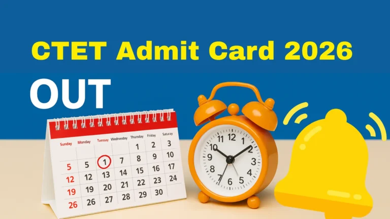 CTET Admit Card 2026