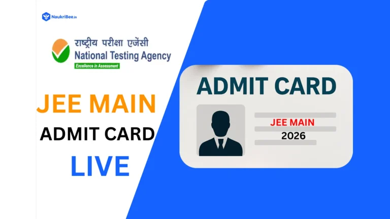 JEE Main 2026 Admit Card