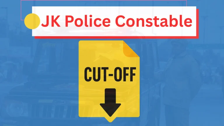 JK Police Constable Cut Off 2026