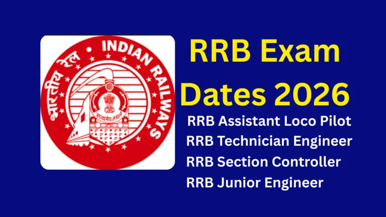 RRB Exam Dates 2026