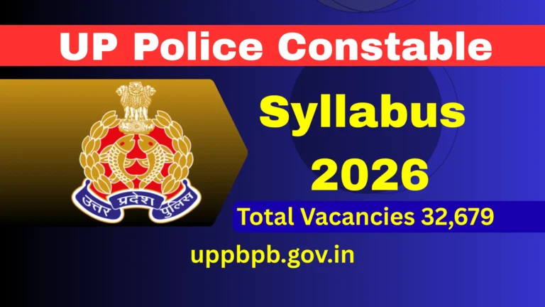 UP Police Constable Syllabus 2026