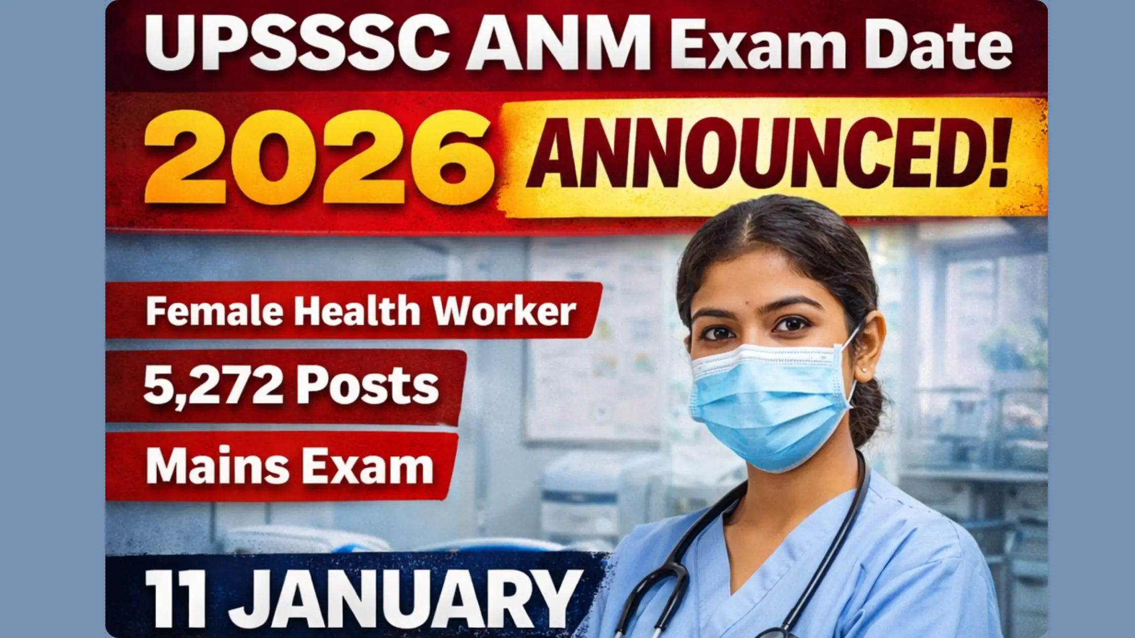 UPSSSC ANM Exam Date 2026