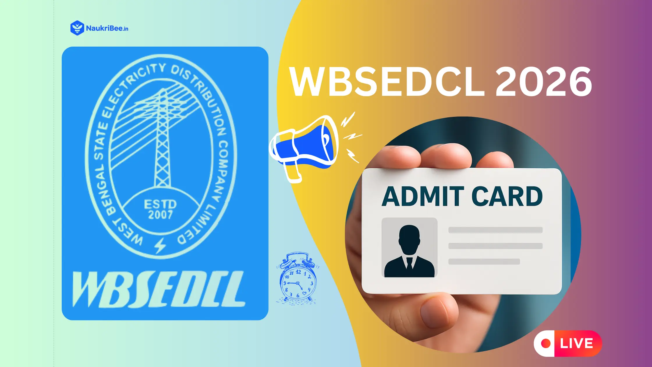 WBSEDCL Admit Card 2026