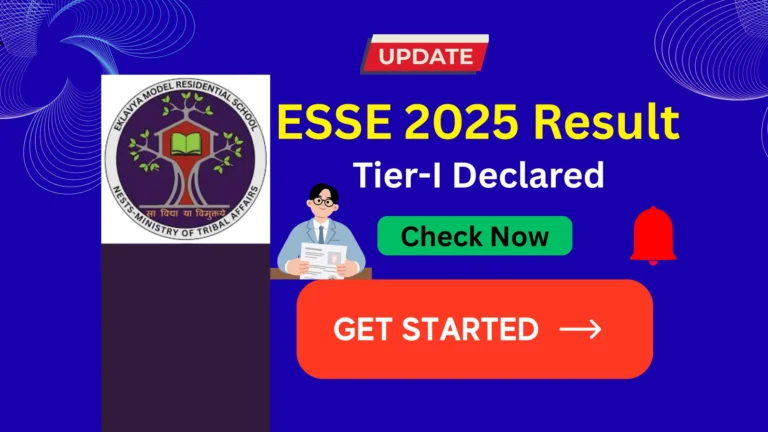 ESSE 2025 Tier-I Result