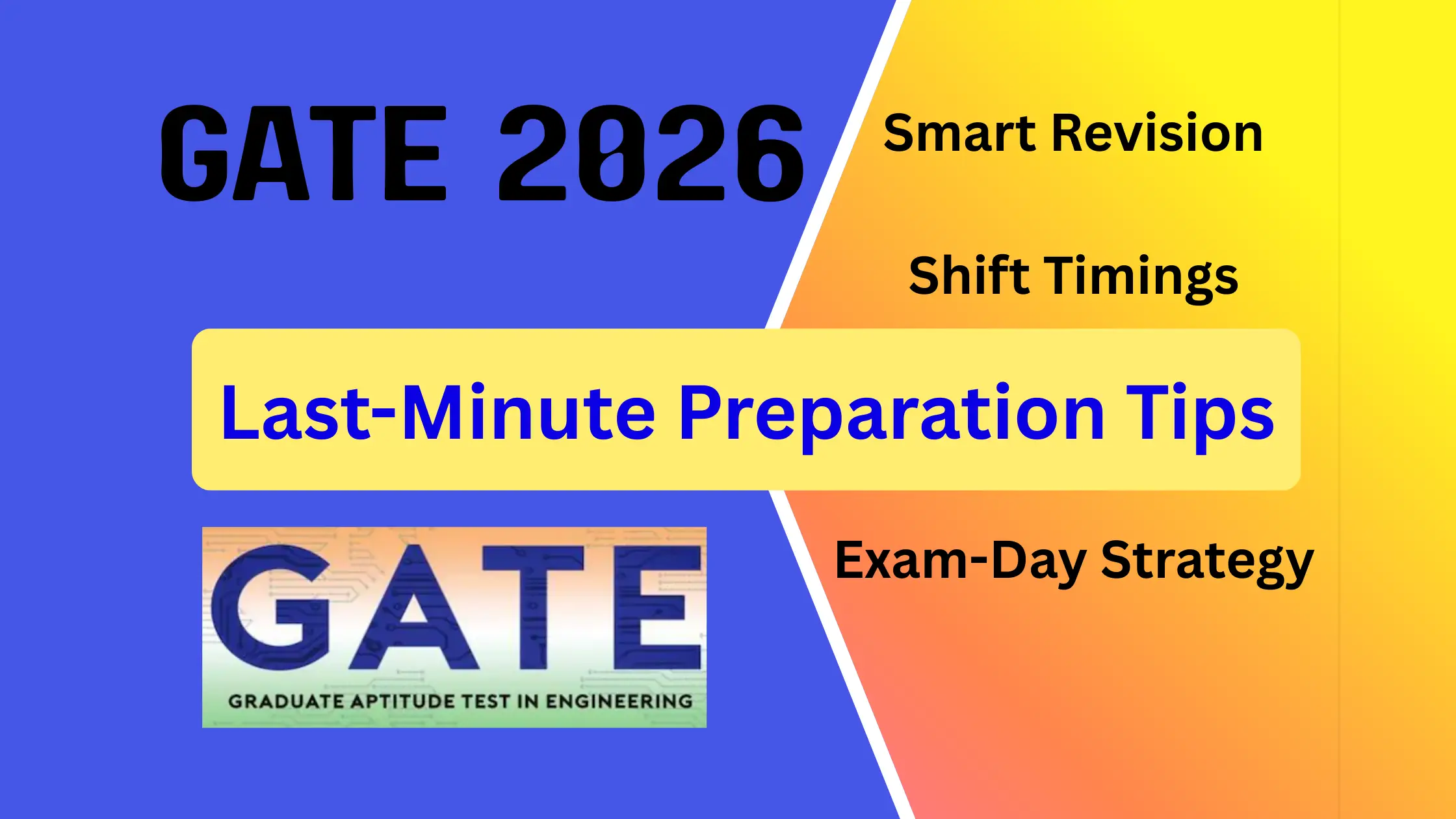 GATE 2026 Last-Minute Preparation Tips