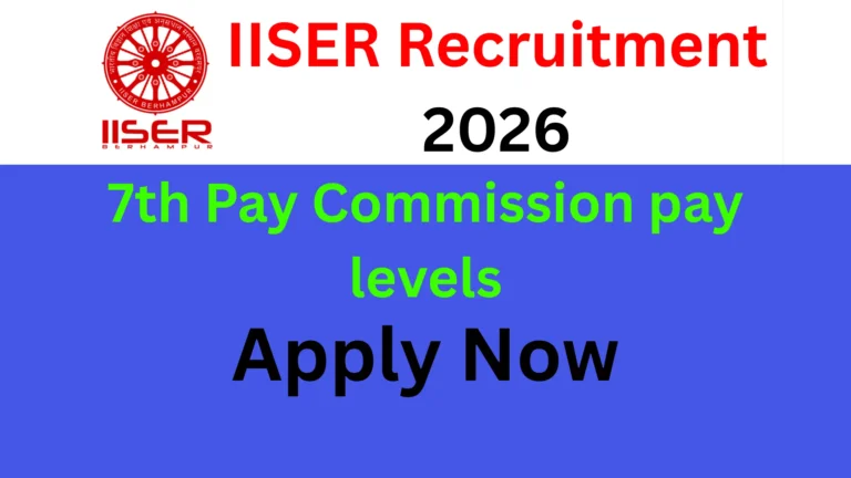 IISER Recruitment 2026