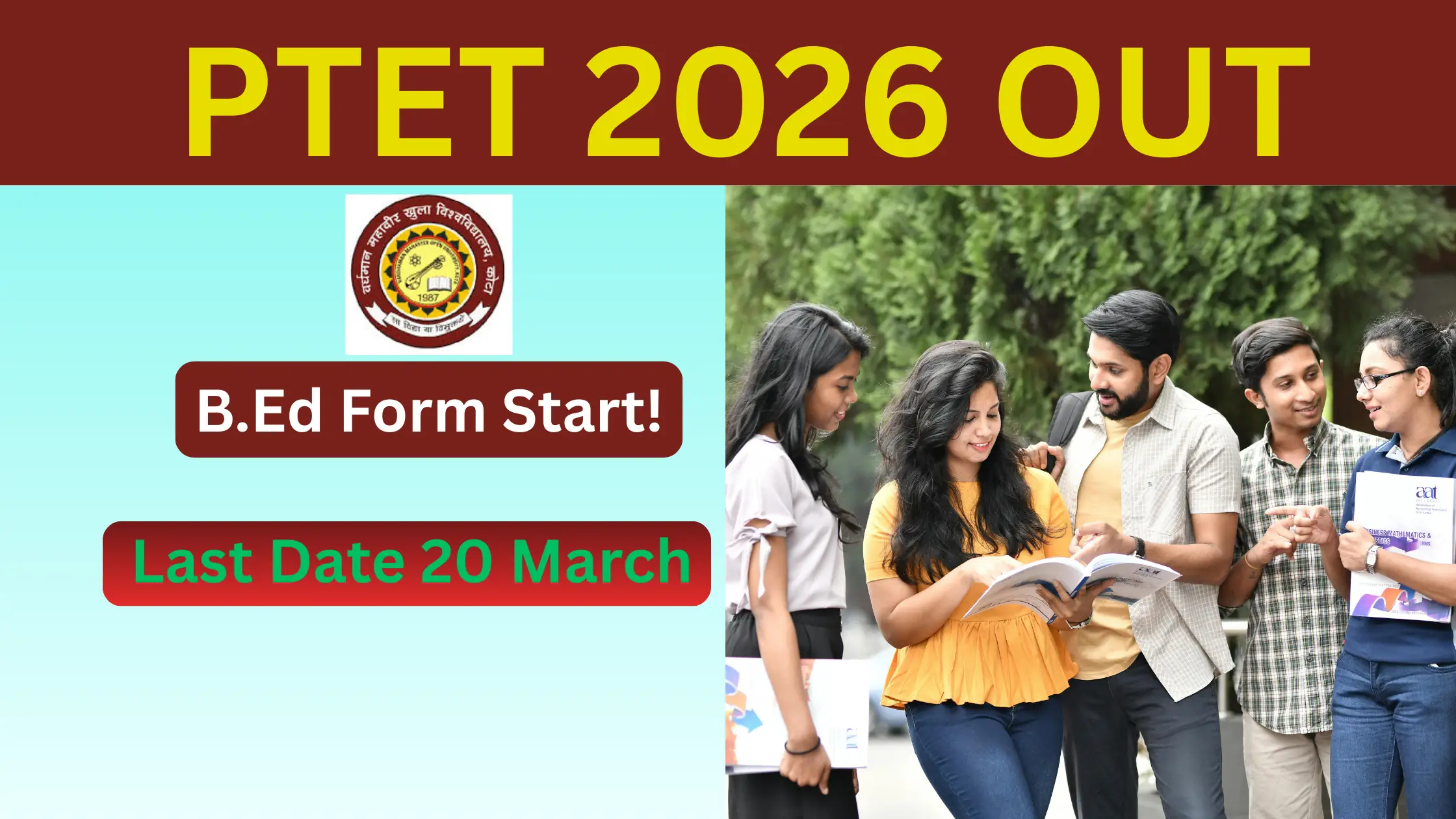 Rajasthan PTET Notification 2026