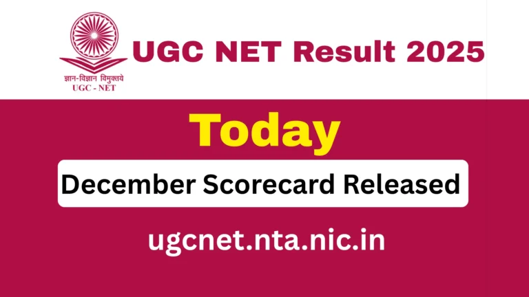 UGC NET Result 2025