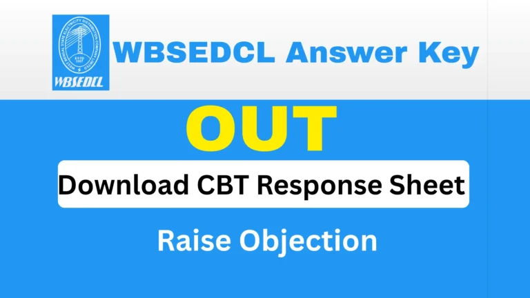 WBSEDCL Answer Key 2026