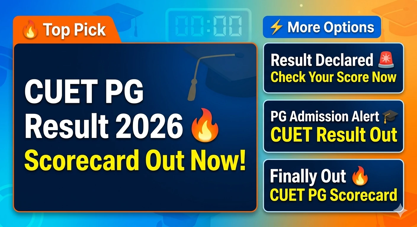 CUET PG Result 2026 Out
